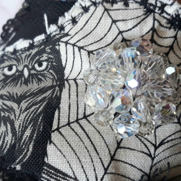 Handmade Bracelet Upcycled Owl Crow Cuff - Picture 6 of 6